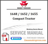 Download PDF - Massey Ferguson 1648, 1652, 1655 Compact Tractor Workshop Service Repair Manual 4283387M2