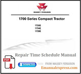 Download PDF - Massey Ferguson 1726E, 1734E, 1739E Compact Tractor Repair Time Schedule Manual 4283557M3