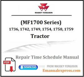 Download PDF - Massey Ferguson 1736, 1742, 1749, 1754, 1758, 1759 Compact Tractor Repair Time Schedule Manual