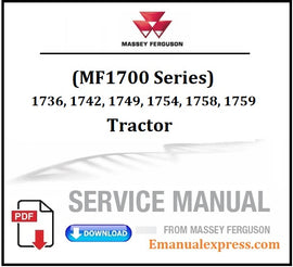 Download PDF - Massey Ferguson 1736, 1742, 1749, 1754, 1758, 1759 Tractor (MF1700 Series) Service Repair Manual