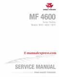 Massey Ferguson 4608, 4609, 4610 Tractor PDF Service Manual