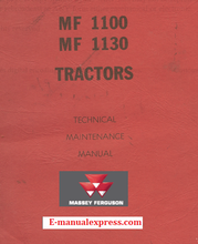 Load image into Gallery viewer, Massey Ferguson MF1100, MF1130 Tractor PDF Technical Maintenance Manual