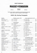 Load image into Gallery viewer, Massey Ferguson MF1105, MF1135, MF1155 Tractor PDF Shop Manual