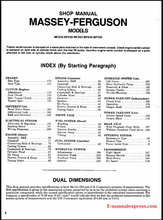 Load image into Gallery viewer, Massey Ferguson MF230, MF235, MF240, MF245, MF250 Tractor PDF Shop Manual