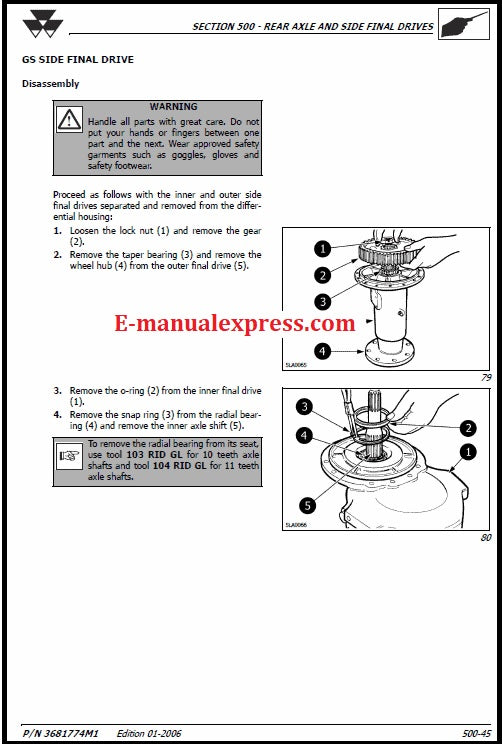 Massey Ferguson MF 2430, 2435, 2440 Utility Tractor PDF Workshop Manual
