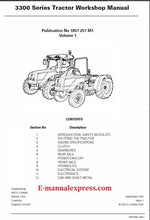Load image into Gallery viewer, Massey Ferguson MF 3315, 3325, 3330, 3340, 3350, 3355 Tractor (3300 Series) Workshop Service Manual