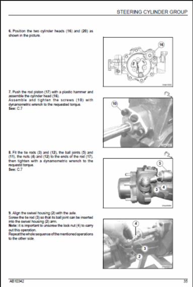 Massey Ferguson MF 3600 VSF Series GE Series Tractor (70-102HP) Workshop Service Manual