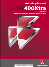 Load image into Gallery viewer, Massey Ferguson MF 425X, 435X, 440X, 450X, 455X, 460X, 470X, 480X Tractor PDF Workshop Manual