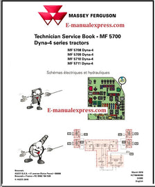 Massey Ferguson MF 5708, MF 5709, MF 5710, MF 5711 Tractor (MF 5700 DYNA-4 Series)