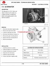 Load image into Gallery viewer, Download Massey Ferguson MF 5709S, MF 5710S, MF 5711S, MF 5712S, MF 5713S Tractor Technician Service Book