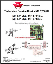 Load image into Gallery viewer, Massey Ferguson MF 5710SL, MF 5711SL, MF 5712SL, MF 5713SL Technician Service Book