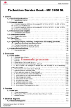 Load image into Gallery viewer, Massey Ferguson MF 5710SL, MF 5711SL, MF 5712SL, MF 5713SL Technician Service Book