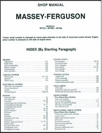 Massey Ferguson MF670 MF690 MF698 Tractor PDF Shop Manual