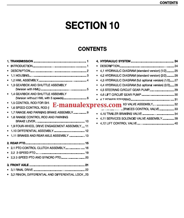 Massey Ferguson MF 3400 F Series MF-3425F, MF-3435F, MF-3445F, MF-3455F Tractor PDF