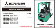 Load image into Gallery viewer, Download PDF - Mitsubishi FB13PNT, FB15PNT, FB16PNT, FB16CPNT Electric Forklift Service Repair Manual