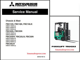 Download PDF - Mitsubishi FBC15N FBC18N FBC18LN FBC30LN Forklift Truck Service Repair Manual