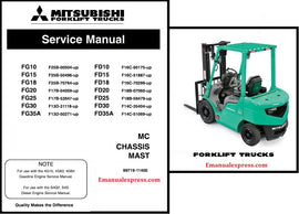 Download PDF - Mitsubishi FD10 FD15 FD18 FD20 FG35A Forklift Truck MC Chassis Mast Service Repair Manual