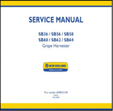 Download PDF - New Holland SB36 SB56 SB58 SB60 SB62 SB64 Grape Harvester Service Repair Manual