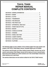 Load image into Gallery viewer, Download PDF - New Holland T2410, T2420 Tractor Service Repair Manual