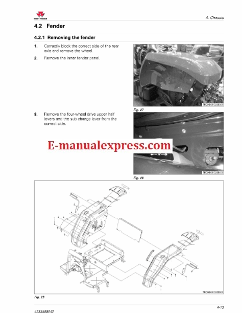 Service Manual Massey Ferguson 4607M, 4609M, 4610M, 4610M HC Tractor