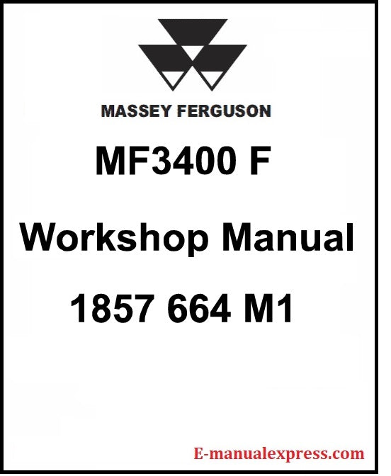Massey Ferguson MF3400F Series Tractor PDF Workshop Service Manual