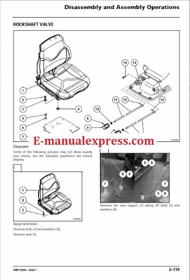 Massey Ferguson MF 3600 Series (3615, 3625, 3635, 3645) Tractor PDF Workshop Service Manual