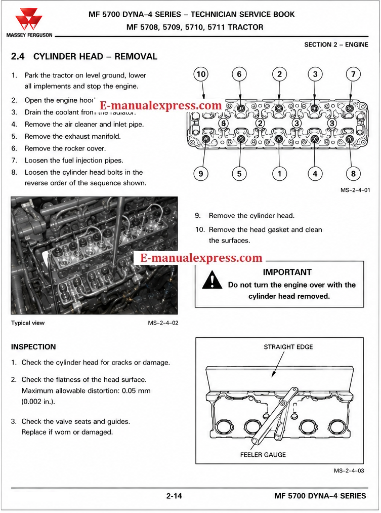 Massey Ferguson MF 5708, MF 5709, MF 5710, MF 5711 Tractor (MF 5700 DYNA-4 Series)