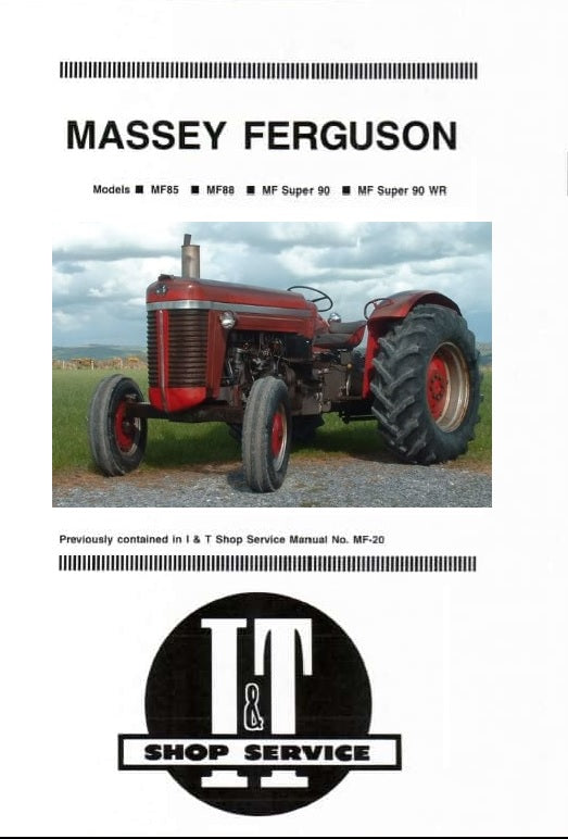 Massey Ferguson MF85, MF88, MF Super 90, MF Super 90 WR Tractor