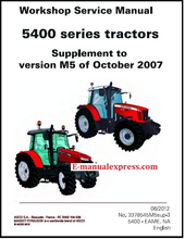 Load image into Gallery viewer, Massey Ferguson 5410, 5420, 5425, 5430, 5435, 5440, 5445, 5450, 5455, 5460, 5465, 5470, 5475, 5480 Tractor