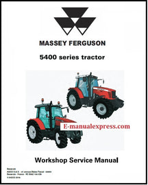 Service Manual PDF Massey Ferguson MF 5425 5435 5445 5455 5460 5465 5470 5480 Tractor