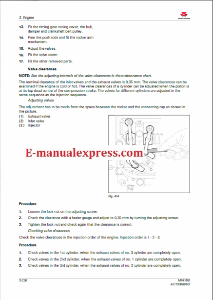 Service Workshop Manual Massey Ferguson MF4707, MF4708, MF4709, MF4710 Tractor