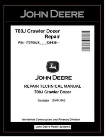 John Deere TM10269 Manual PDF – 700J Crawler Dozer Service Repair Technical (SN. from 139436-) Download