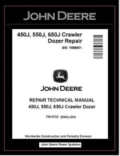 Load image into Gallery viewer, John Deere TM10722 Manual PDF – 450J 550J 650J Crawler Dozer Service Repair ( SN. 159987- )Technical Download