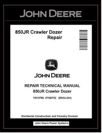 John Deere TM10780 Manual PDF – 850JR Crawler Dozer Service Repair Technical Download