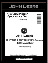 Load image into Gallery viewer, John Deere TM12272 Manual PDF – 450J Crawler Dozer Operation and Test Technical (SN. 216243-) Download