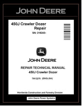 Load image into Gallery viewer, John Deere TM12275 Manual PDF – 450J Crawler Dozer Service Repair Technical (SN. 216243-) Download