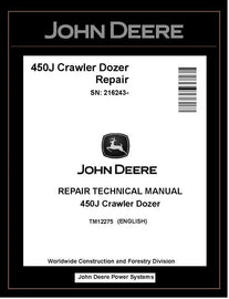 John Deere TM12275 Manual PDF – 450J Crawler Dozer Service Repair Technical (SN. 216243-) Download