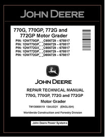 TM13069X19 REPAIR TECHNICAL MANUAL - JOHN DEERE 770G 770GP 772G 772GP MOTOR GRADER DOWNLOAD PDF