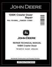 Load image into Gallery viewer, John Deere TM13097X19 Manual PDF – 1050K Crawler Dozer Service Repair Technical (PIN: 1T01050K_ _ F268234-318801) Download