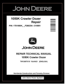 John Deere TM13097X19 Manual PDF – 1050K Crawler Dozer Service Repair Technical (PIN: 1T01050K_ _ F268234-318801) Download