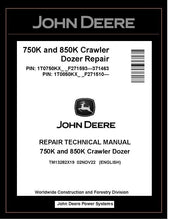 Load image into Gallery viewer, John Deere TM13282X19 Manual PDF – 750K 850K Crawler Dozer Service Repair Technical Download