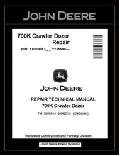 Load image into Gallery viewer, John Deere TM13359X19 Manual PDF – 700K Crawler Dozer Repair Technical Download