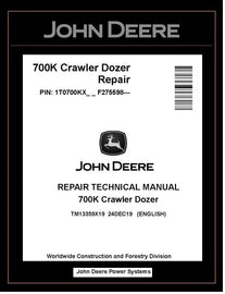 John Deere TM13359X19 Manual PDF – 700K Crawler Dozer Repair Technical Download