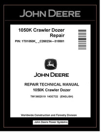 John Deere TM13602X19 Manual PDF – 1050K Crawler Dozer Repair Technical Download