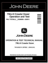 TM14226X19 OPERATION AND TEST TECHNICAL MANUAL - JOHN DEERE 750J-II CRAWLER DOZER BEST PDF DOWNLOAD