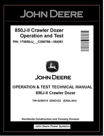 TM14228X19 OPERATION AND TEST TECHNICAL MANUAL - JOHN DEERE 850J-II CRAWLER DOZER BEST PDF DOWNLOAD