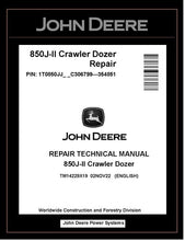 Load image into Gallery viewer, TM14229X19 REPAIR TECHNICAL MANUAL - JOHN DEERE 850J-II CRAWLER DOZER BEST PDF DOWNLOAD