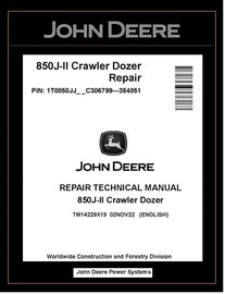 TM14229X19 REPAIR TECHNICAL MANUAL - JOHN DEERE 850J-II CRAWLER DOZER BEST PDF DOWNLOAD