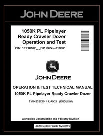 TM14232X19 OPERATION AND TEST TECHNICAL MANUAL - JOHN DEERE 1050K PL PIPELAYER READY CRAWLER DOZER BEST PDF DOWNLOAD