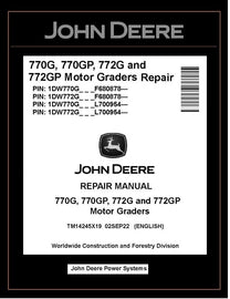 TM14245X19 REPAIR MANUAL - JOHN DEERE 770G 770GP 772G 772GP MOTOR GRADER DOWNLOAD PDF